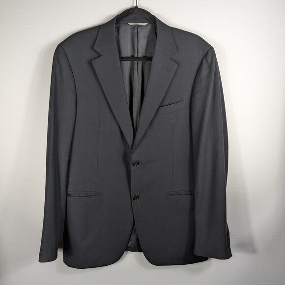 Canali 42R Men’s Wool Blazer Travel Water Resistant Gray Sport Coat Made Italy - Picture 1 of 9